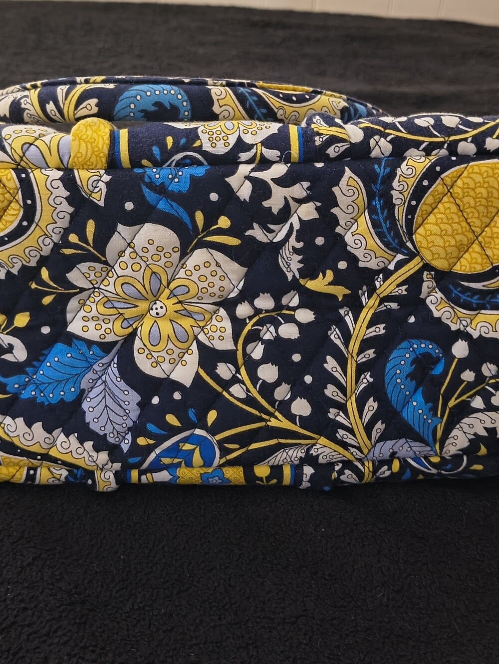 Vera Bradley Eloise Kiss Lock Satchel Elephant (Discontinued Pattern and Style) - Picture 2 of 7